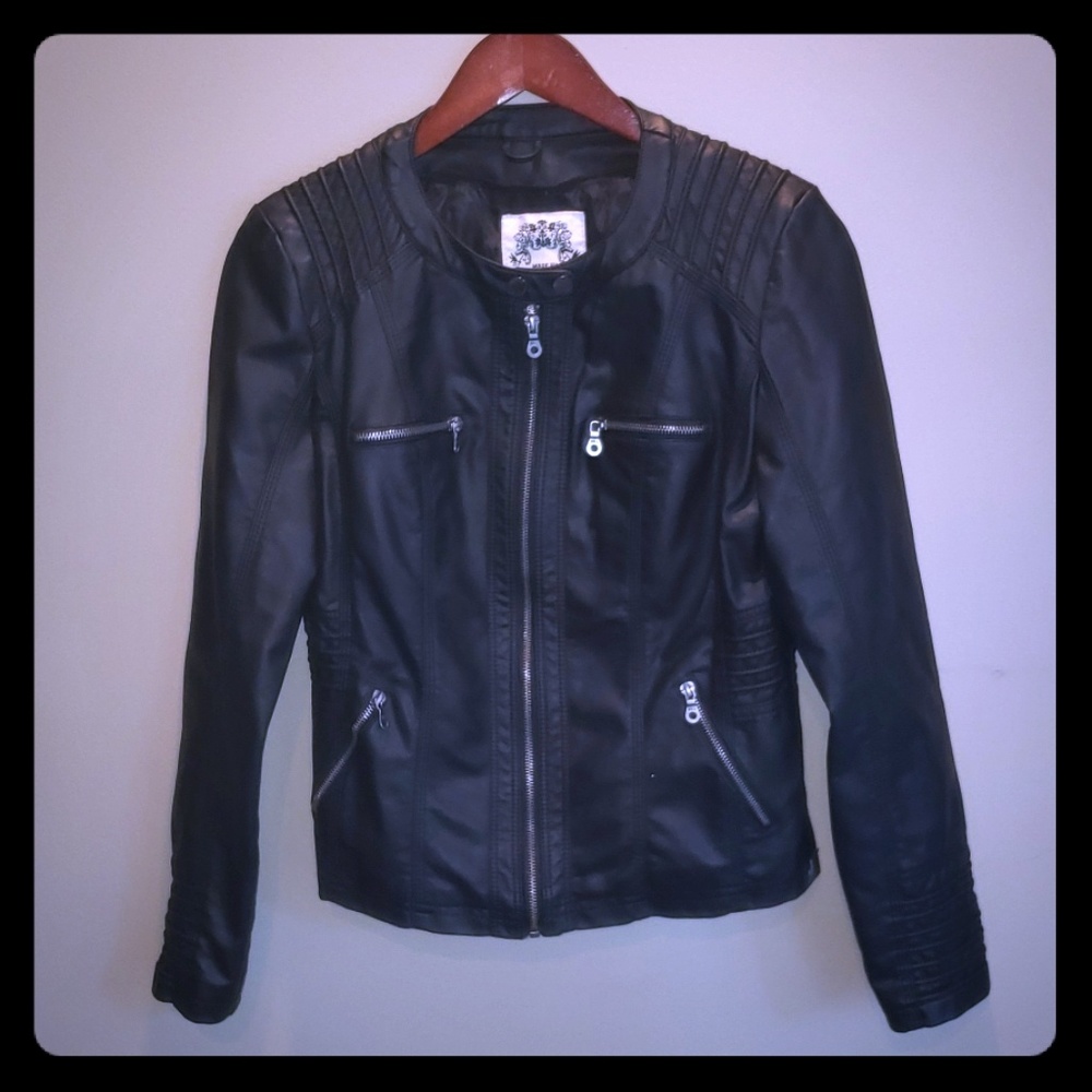 Black Faux Leather Jacket